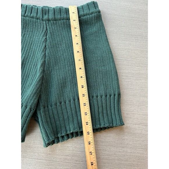 Free People Beach Sweater Knitted Shorts Forest Green S/P - Picture 7 of 7